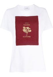 Barrie logo-patch cotton T-shirt - Bianco