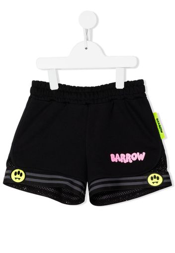 Barrow kids logo-print shorts - Nero