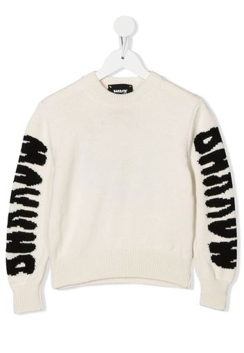 Barrow kids intarsia print jumper - Toni neutri