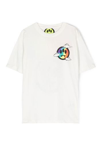 Barrow kids logo-print short-sleeve T-shirt - Bianco