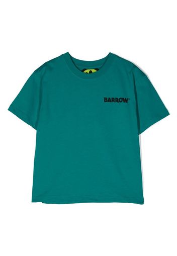 Barrow kids logo-print detail T-shirt - Verde