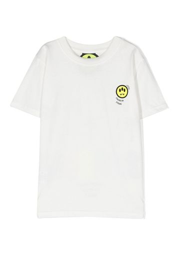 Barrow kids logo-print T-shirt - Bianco