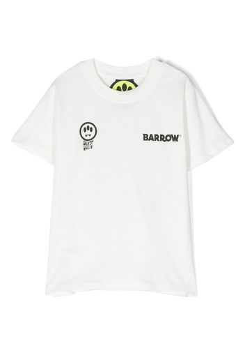 Barrow kids logo-print short-sleeved T-shirt - Bianco