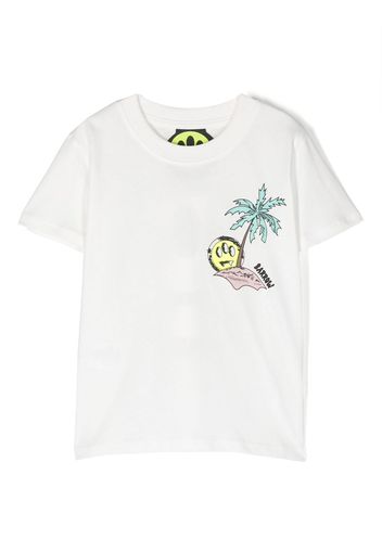 Barrow kids logo-print short-sleeved T-shirt - Bianco