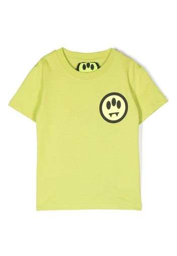 Barrow kids logo-print short-sleeved cotton T-shirt - Verde