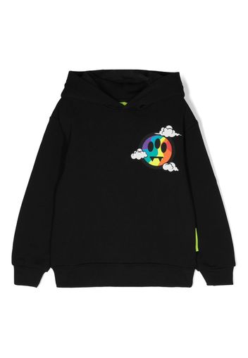 Barrow kids rainbow logo-print hoodie - Nero