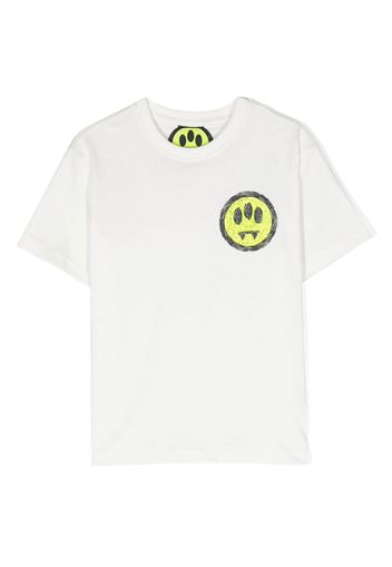 Barrow kids logo-print cotton T-shirt - Bianco