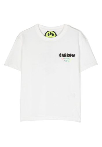 Barrow kids T-shirt con stampa - Bianco