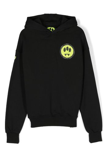 Barrow kids logo-print cotton hoodie - Nero