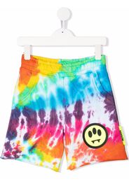 Barrow kids tie-dye cotton shorts - Verde