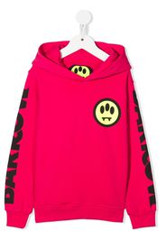 Barrow kids logo-print pullover hoodie - Rosa