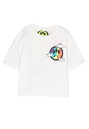 Barrow kids logo-print T-shirt - Bianco
