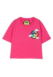 Barrow kids logo-print cotton T-Shirt - Rosa