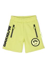 Barrow kids logo-print track shorts - Verde