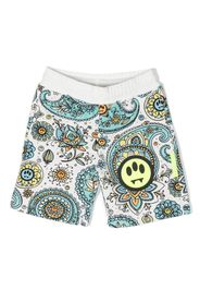 Barrow kids graphic-print cotton shorts - Bianco