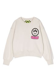 Barrow kids logo-print cotton sweatshirt - Toni neutri