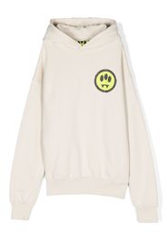 Barrow kids logo-print cotton hoodie - Toni neutri