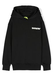 Barrow kids logo-print cotton hoodie - Nero