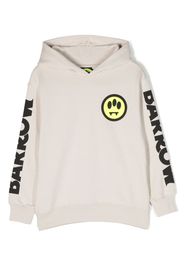 Barrow kids logo-print cotton hoodie - Toni neutri