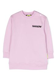 Barrow kids logo-print cotton sweatshirt - Rosa