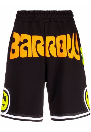 BARROW graphic-print track shorts - Nero