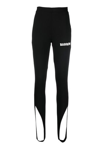 BARROW cut-out ankle-strap leggings - Nero