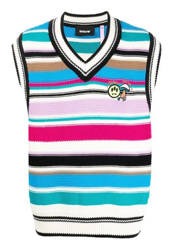 BARROW striped sleeveless jumper - Toni neutri