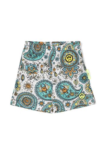 BARROW paisley-print swim shorts - Bianco