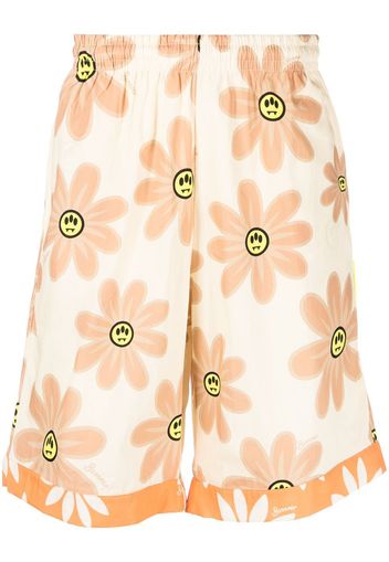 BARROW floral-print cotton shorts - Toni neutri