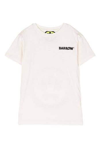 BARROW logo-lettering cotton T-shirt - Bianco