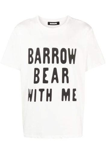 BARROW T-shirt con stampa grafica - Bianco