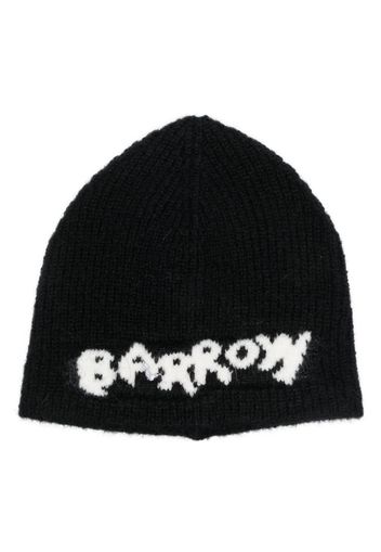 BARROW logo-embroidered pull-on beanie - Nero