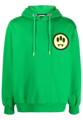 BARROW logo-print cotton hoodie - Verde