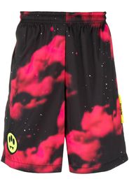 BARROW tie-dye track shorts - Nero