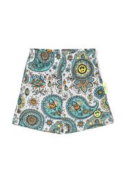 BARROW paisley-print swim shorts - Bianco