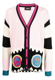 BARROW smiley panelled-knit cardigan - Rosa