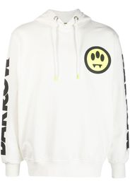 BARROW logo-print cotton hoodie - Bianco