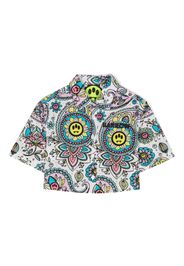 BARROW graphic floral-print shirt - Bianco