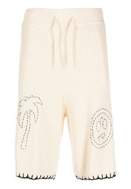 BARROW logo-embroidered cotton shorts - Toni neutri