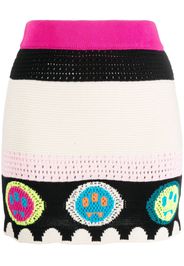 BARROW logo-jacquard knitted mini skirt - Rosa