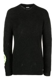 BARROW intarsia-logo ribbed sweatshirt - Nero