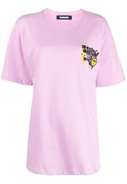 BARROW graphic-print cotton T-shirt - Rosa