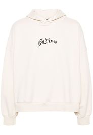 BARROW logo-print cotton hoodie - BW009 TURTLEDOVE
