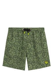 BARROW graphic print swimming shorts - Verde