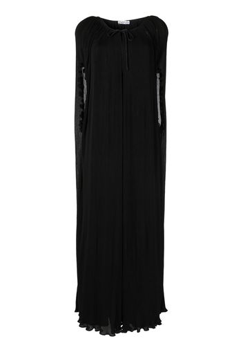 Baruni sleeveless dress-cape set - Nero