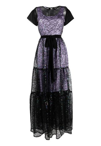 Baruni Halle sequinned tulle dress - Nero