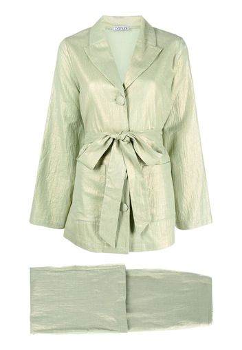 Baruni Sandy linen-cotton trouser suit - Verde