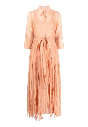 Baruni Mary ruffle-detail maxi dress - Arancione