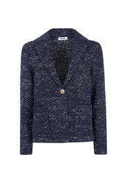 base button jacket - Blu