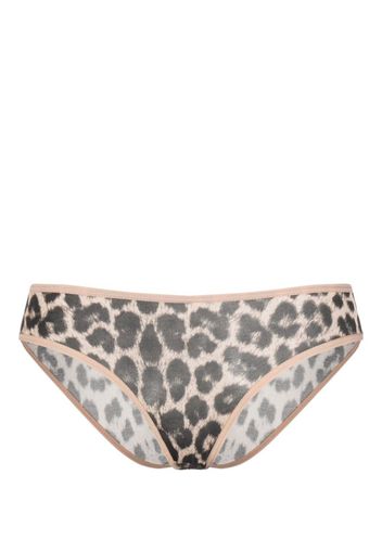 Baserange leopard-print briefs - Toni neutri